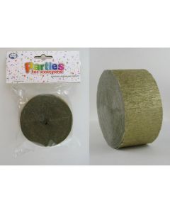 Shimmering Gold Crepe Streamer - 45mm Wide x 30m Long - Pack 1 (530085A)