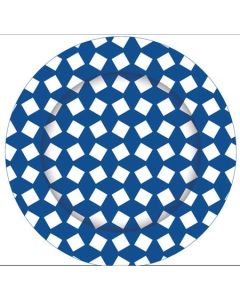 Midnight Blue Printed - Plates (E3538)