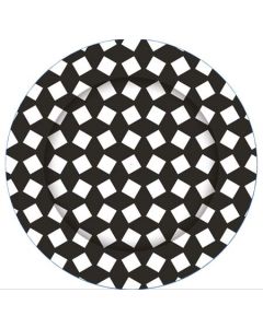 Ebony Black Printed - Plates (E3543)
