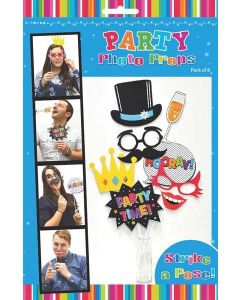 Photo Prop Set - Party Time 8 Pack (E3010)