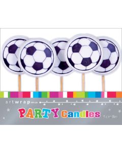 Soccer Balls Candles - Pack 5 (E34124 )