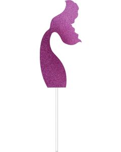 Mermaid Party - Gliter Pink Cake Topper (E4952)