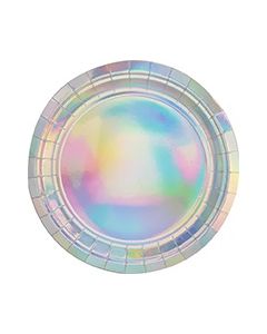 Iridescent Paper Plates - Pk 6 (E5450)