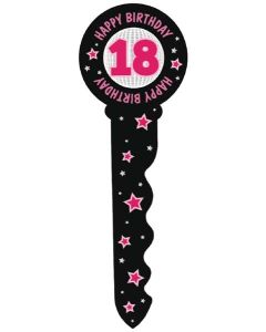 Keepsake Key - Large - 18th Birthday Girl (E61802)