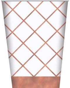 Rose Gold Cups (Pack of 8) (E6609)