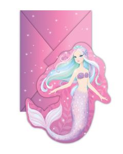 Mermaid Party - - Invitations(Pack of 8) (E5651)
