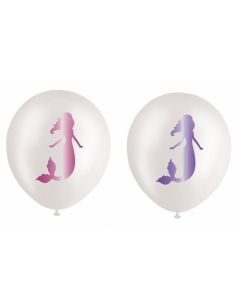 Mermaid Party - Balloons Pack 10 - 30cm Latex Balloons (E5657)