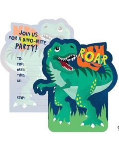 Dinosaur - Invites(Pack of 8) (E6656)