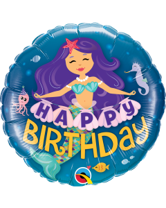 Happy Birthday Mermaid - 18 Inch Foil Balloon (57799Q)