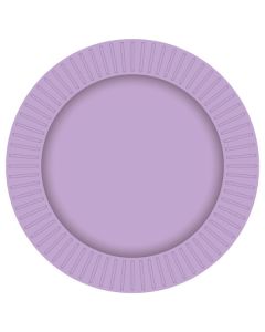 Plate Round Paper - Purple FSC - (Pack of 8) (E6863)