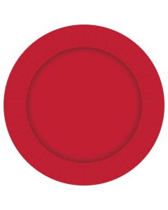 Red Paper Plates - (Pack of 8) (E6865)