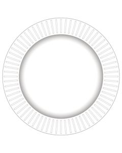 White Paper Plates - (Pack of 8) (E6866)