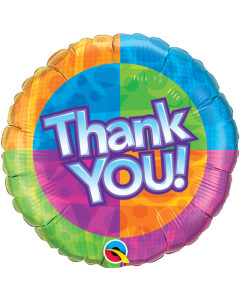 Thank You Star Pattern - 18 Inch Foil Balloon (60872Q)