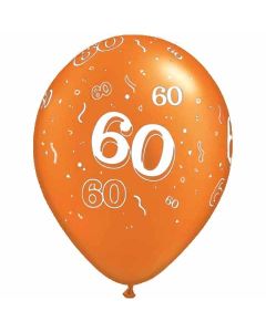60-A-Round Orange Pearl - 28cm (11 Inch) Latex Balloon (60-10)
