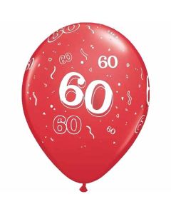 60-A-Round Red Pearl - 28cm (11 Inch) Latex Balloon (60-14)