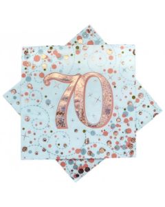 Sparkling Fizz Rose Gold - Napkin 70 (Pack of 16) (635838A)