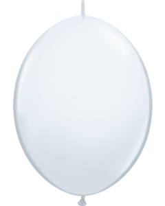 Quick Link - White - 12 Inch Latex Balloon (64151Q)