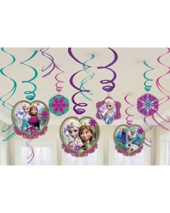 Frozen Hanging Swirl Decorations (Pack of 3) (670365AM)