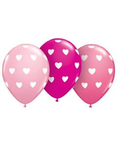 Big Hearts - Special Assorted - 28cm (11 Inch) Latex Balloon (76921Q)