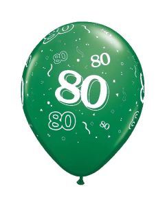 80-A-Round Green Pearl - 28cm (11 Inch) Latex Balloon (80-06)