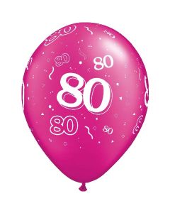 80-A-Round Magenta Pearl - 28cm (11 Inch) Latex Balloon (80-11)