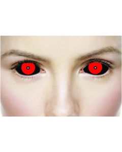 Hellish Black And Red - 22mm - Contact Lenses - Full Sclera - 1 Year (84803)