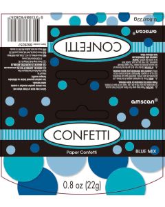 Gender Reveal Paper Confetti - Blue (8828257AM)