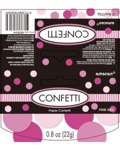 Gender Reveal Paper Confetti - Pink (8828264AM)