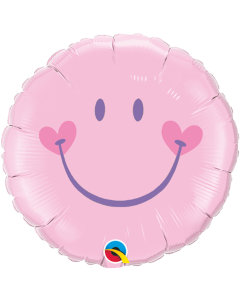 Sweet Smile Face - Pink 18 Inch Foil Balloon (99573Q)