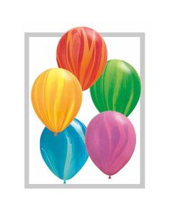 Rainbow Agate Assortment - 28cm (11 Inch) Latex Balloon (91544Q)
