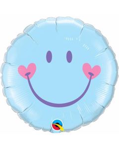 Sweet Smile Face - Blue 18 Inch Foil (99576Q)