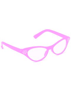1950's Rhinstone Glasses - Pink (GL62061)