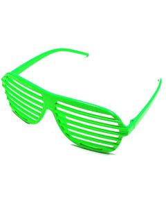 80s Slot Glasses - Neon Green (GL6720FG)