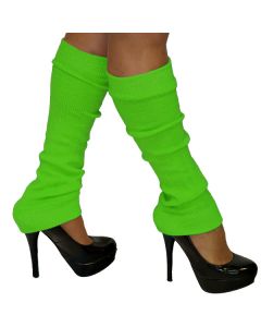 80s Leg Warmers - Fluoro Green (LE3238GR)