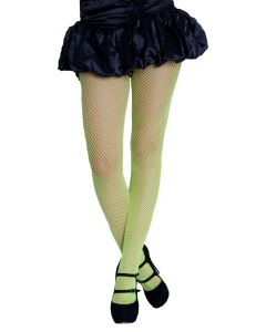 Neon Fishnet Tights - Green (LE3805GR)