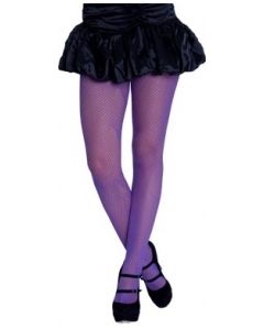 Neon Fishnet Tights - Purple (LE3805PU)