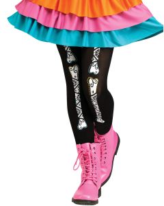 Child Footless Tights - Day of the Dead (LE90326D)
