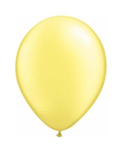 Lemon Chiffon 12cm (5 Inch) Pearl Latex Balloon (43585Q)