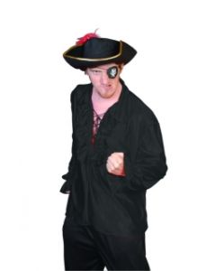 Swash Buckler Pirate Shirt - Black (LU103)