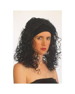 Ali Black Head Band Long Crimp Wig (G1028Black)