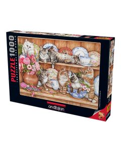 Kittens In Crokery - 1000pc Puzzle (ANA3158)