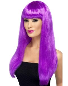 Babelicious Long Straight Wig - Purple (SM42424)