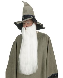 White Extra Long Beard With Mustache - ZZ Top (BM90026WH)