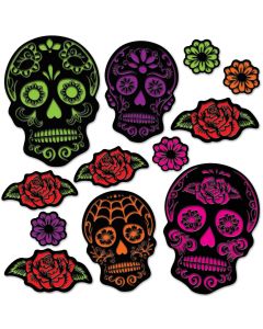 Day Of The Dead Sugar Skull Cutouts (BS00330)