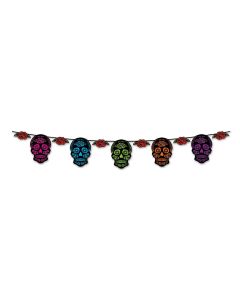 Day Of The Dead Sugar Skull Streamer (BS00357)