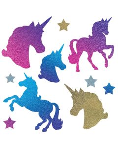 Cutouts Unicorns Holographic Assorted Designs  (BS54977)
