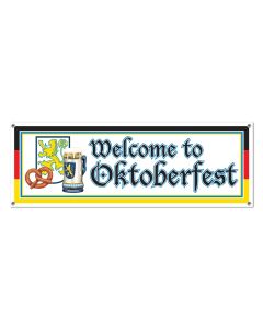 Welcome To Oktoberfest Sign Banner (BS57643)