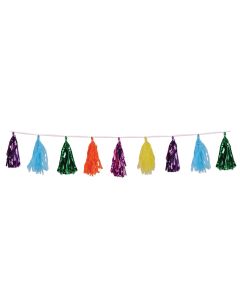 Metallic & Tissue Tassel Garland (BS59928-MC)