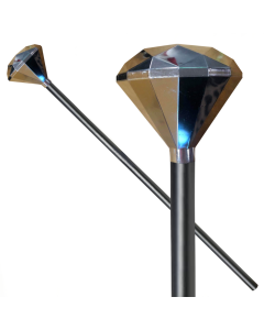 Diamond Top Cane - Silver 90cm Long (CA1260S)