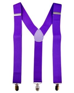 Stretch Braces / Suspenders - Neon Purple (CA3224PU)